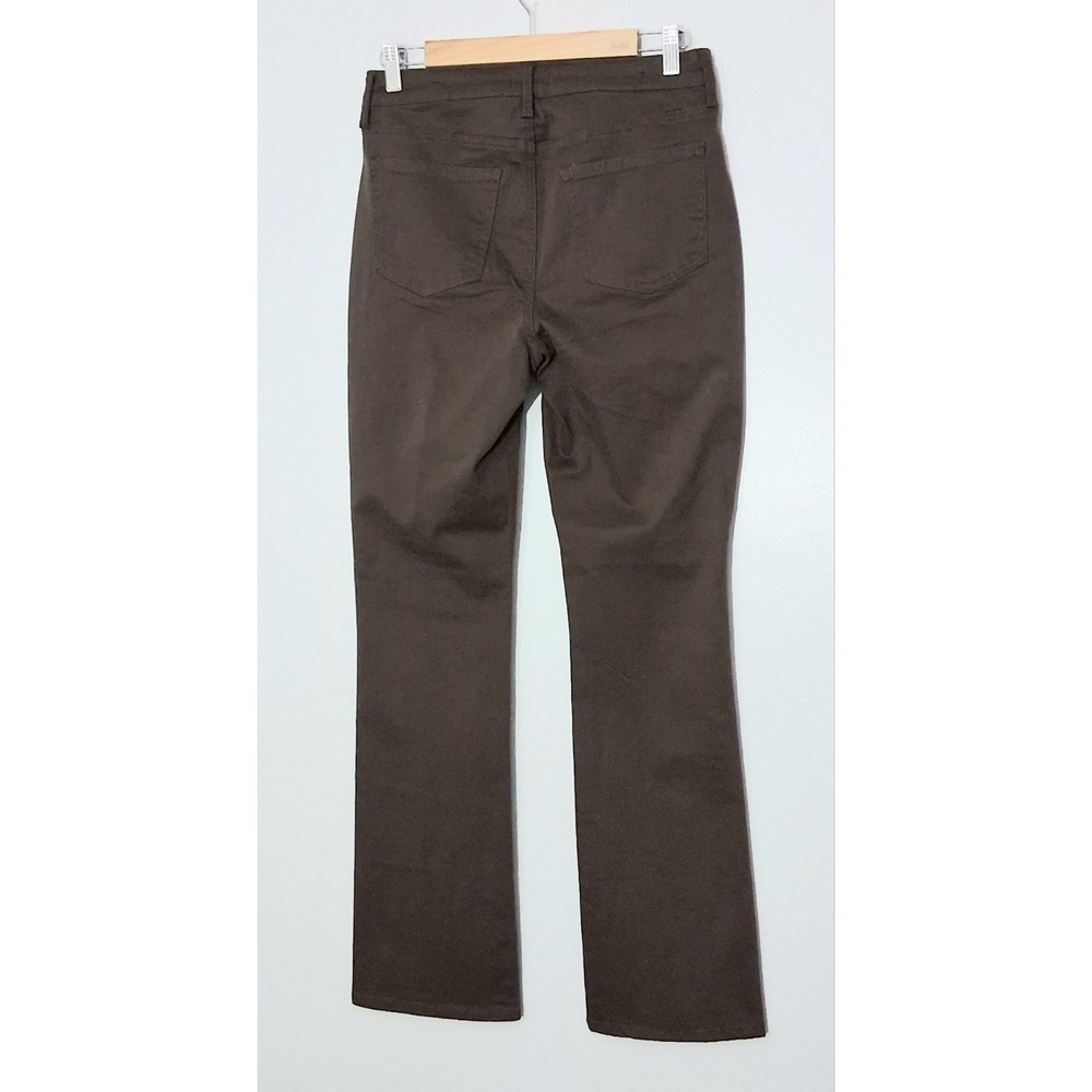 NYDJ Billie Mini Bootcut Jeans Women's Size 6 Brown Stretch Lift Tuck Pre-owned - Picture 2 of 14
